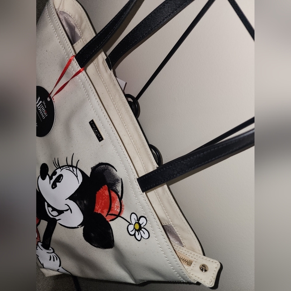 Kate Spade Disney Minnie Mouse Limited Edition Tote NWT Bow - Picture 4 of 8